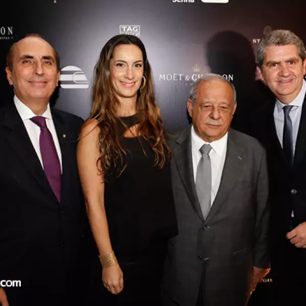 Bernard de Villèle,Bianca Senna,Samy Hayek y Jerome Seignon