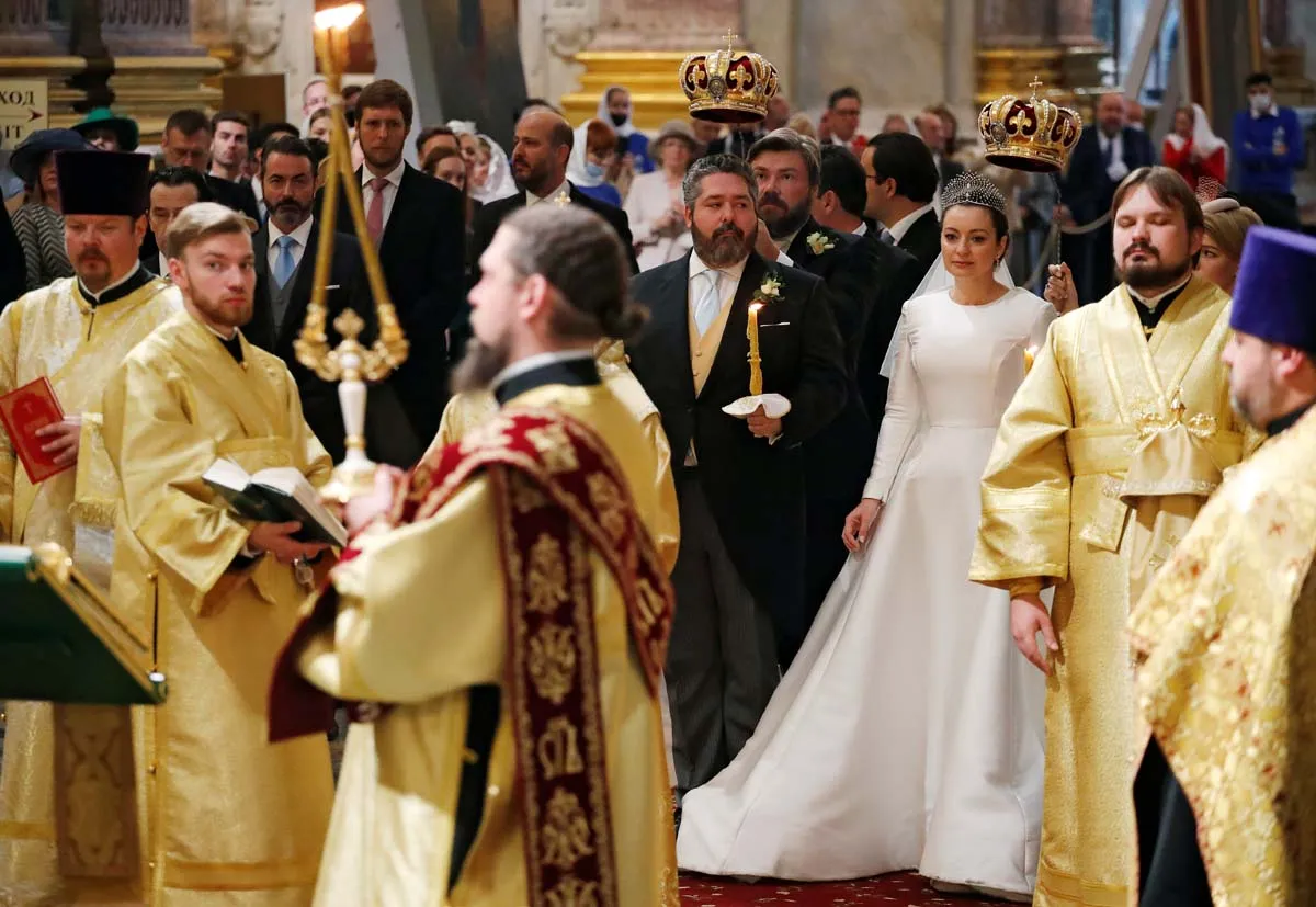 Gran Duque George Mikhailovich Romanov y Victoria Romanovna Bettarini