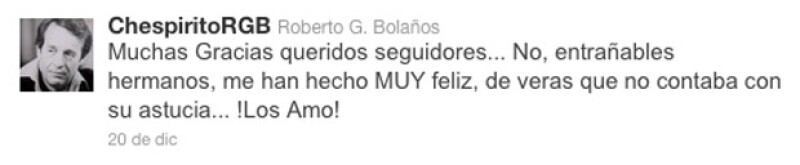 El comendiante mexicano agradeció a todos sus fans su apoyo.