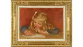 Coco leyendo, obra de 1905 de Pierre-Auguste Renoir. Óleo sobre lienzo que se exhibia en la Sala M. Gangnat de donde fue extraido. 