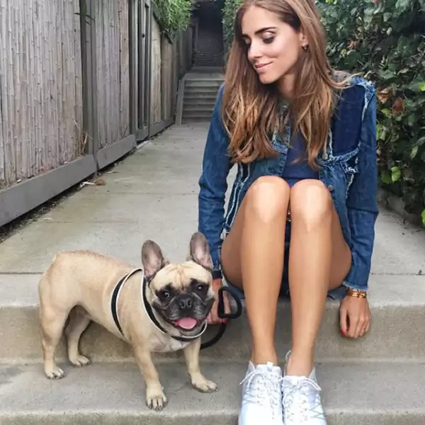 Chiara Ferragni siempre presume a su bulldog francés, Matilda, a la que suele llamar `Mati´.