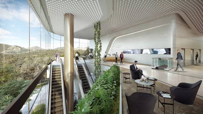 Lobby Torre Designio en Bosque Real