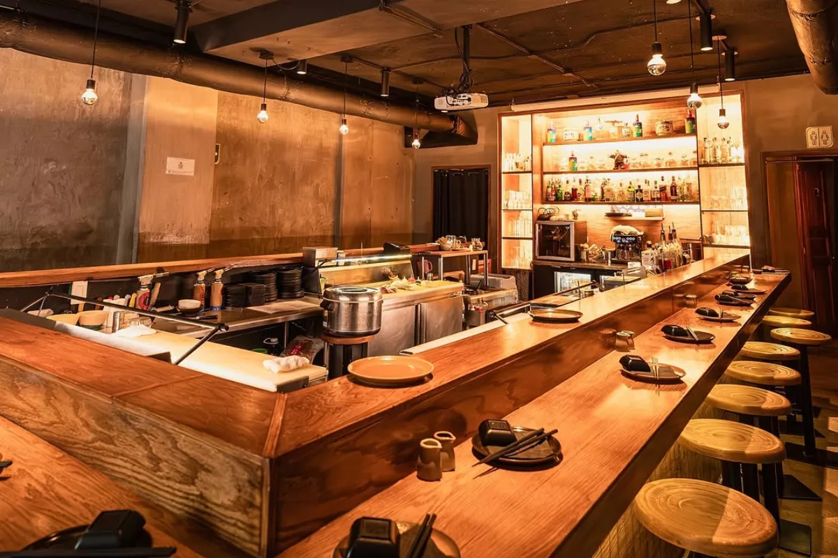 Foto del interior del restaurante San-to en la calle Colima de la colonia Roma.