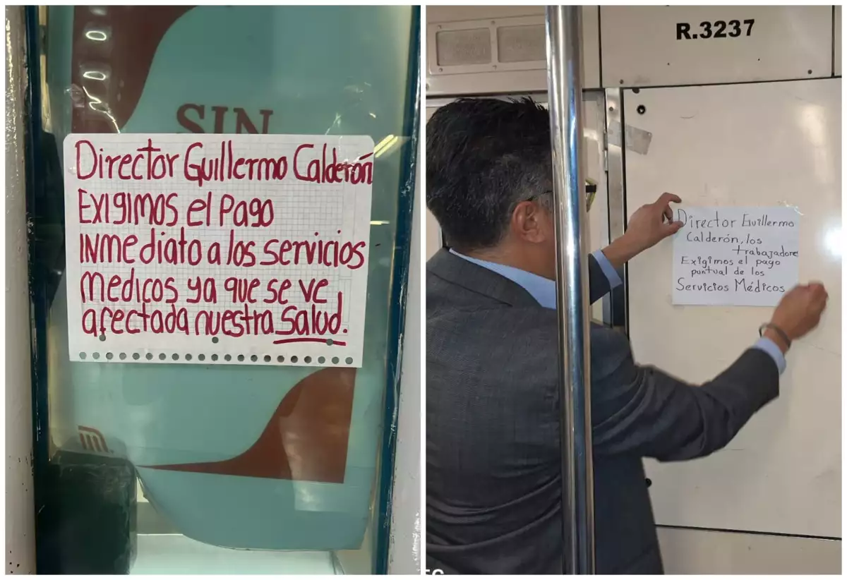 Sindicato del Metro protesta por aumento de sueldo y mejores condiciones de trabajo