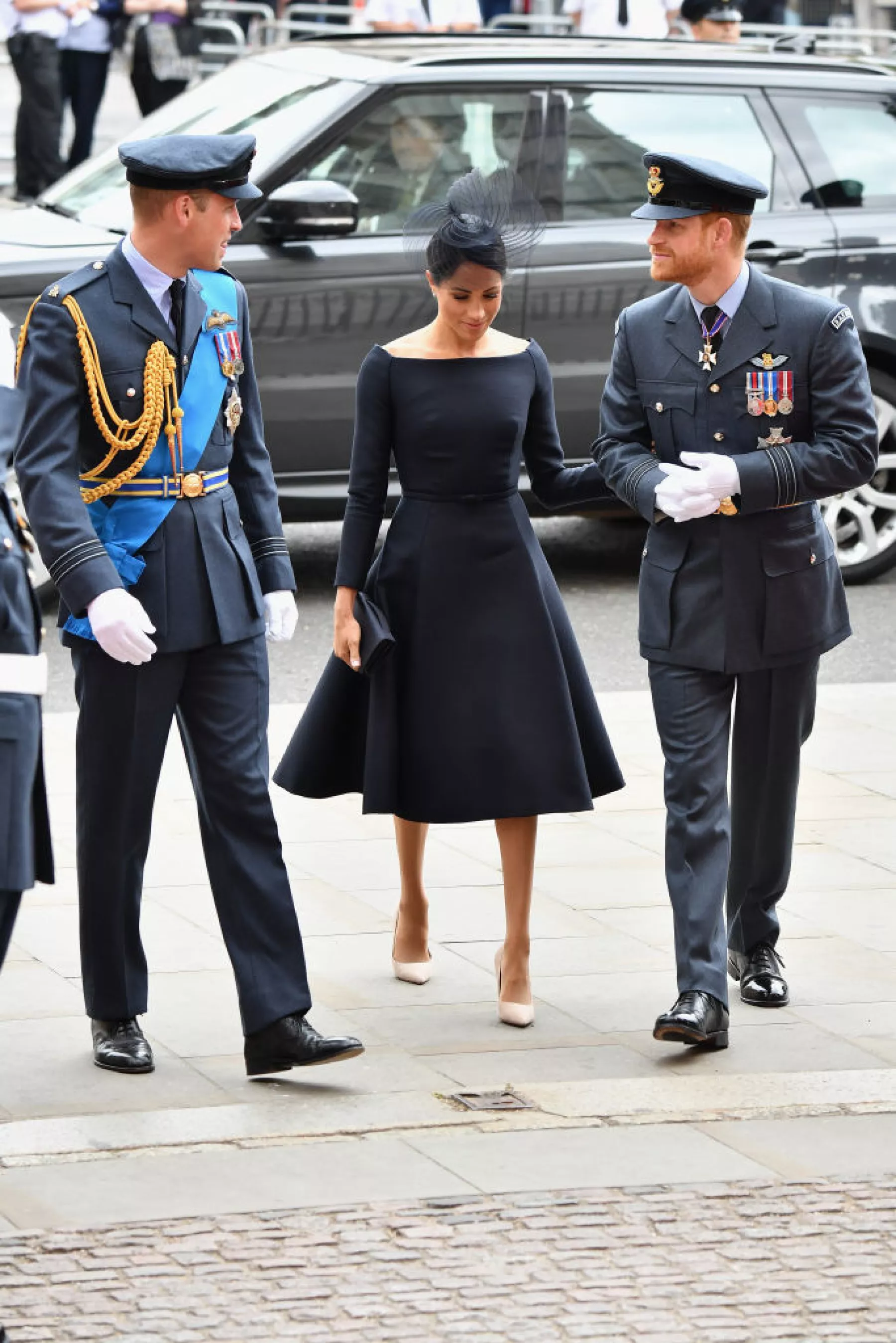 Príncipe William, Kate Middleton y el príncipe Harry 