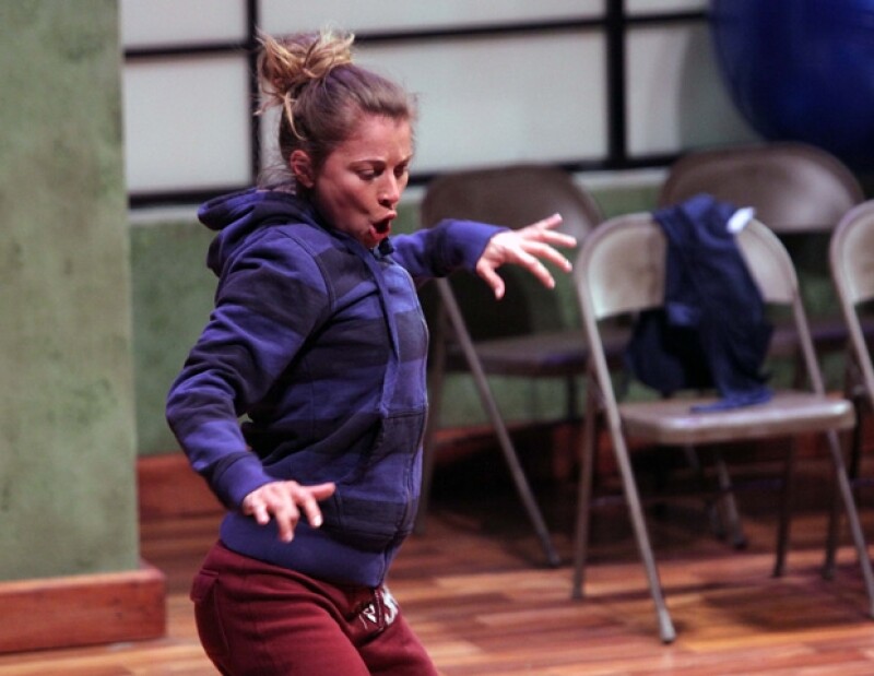 La actriz de origen polaco, demostró su gran capacidad actoral ante un teatro completamente lleno.