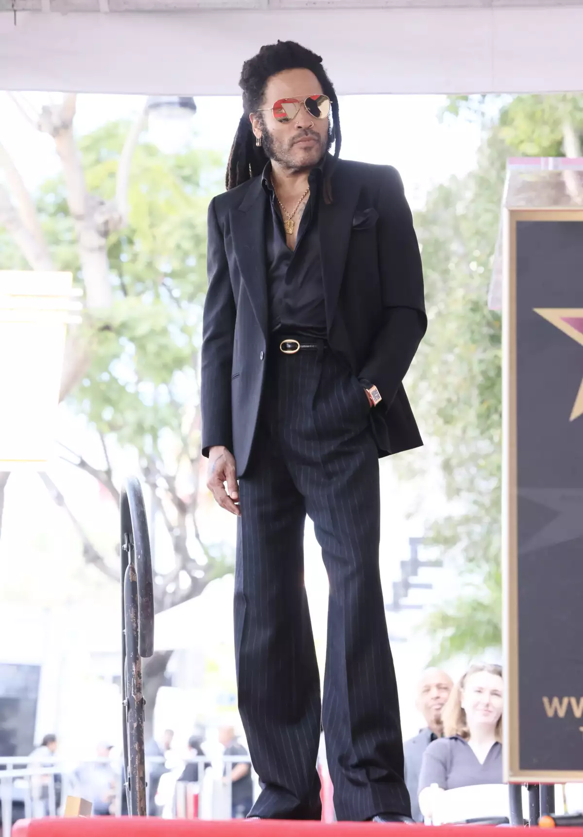 Lenny Kravitz Honored With Star On The Hollywood Walk Of Fame