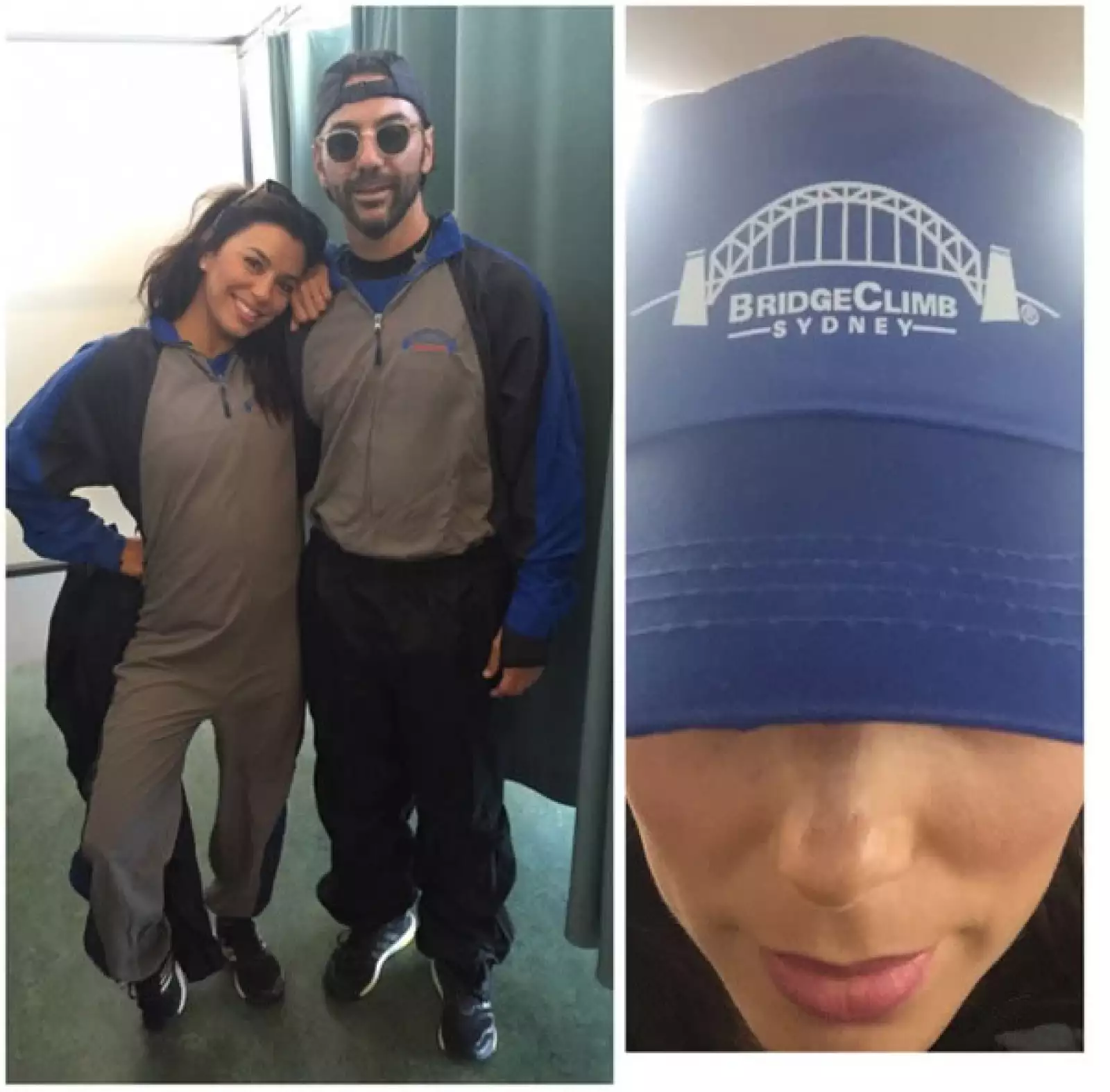 Los deportes extremos también son algo que los ha unido. Aquí a punto de tirarse de un puente.