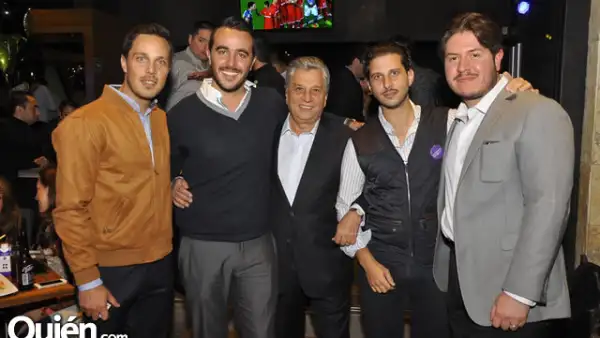 Ramón Laca,Fernando Cann,Jorge Manzur,Guillermo Manzur y Arturo Arciniega