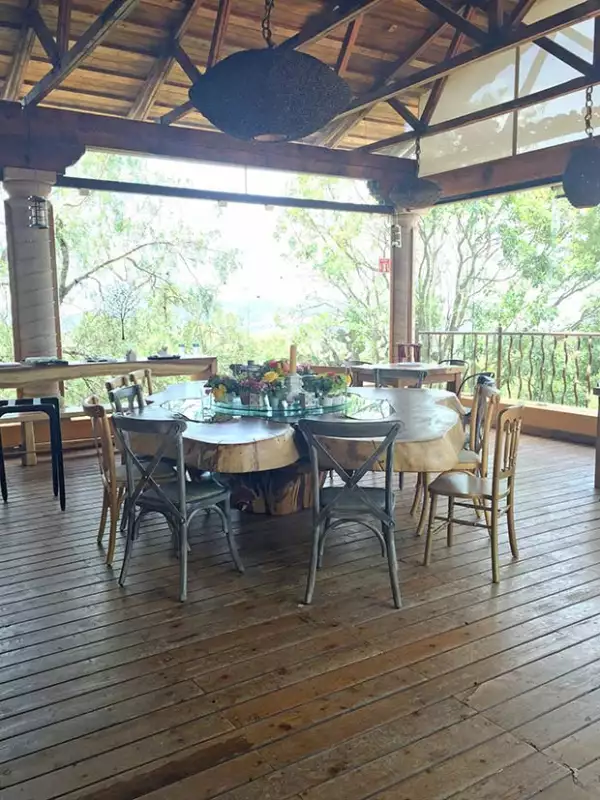 El restaurante de la ex Hacienda Jesús María.