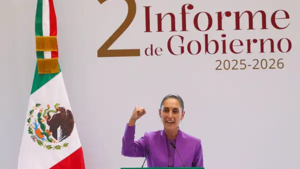 Claudia Sheinbaum Pardo, presidenta de México, ofreció su Segundo Informe de Gobierno en Palacio Nacional. 
