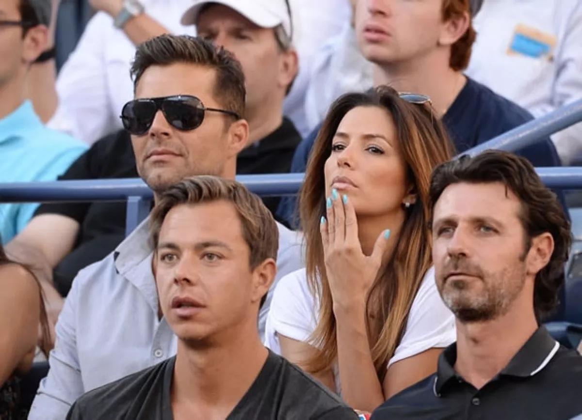 Ricky y Eva disfrutaron juntos del US Open el año pasado.