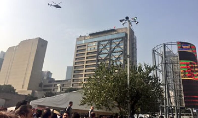 Hiram Almeida Estrada, secretario de Seguridad Pública capitalino, realizó un sobrevuelo de inspección en el DF. (Foto: Foto tomada del Twitter de SSP CDMX )