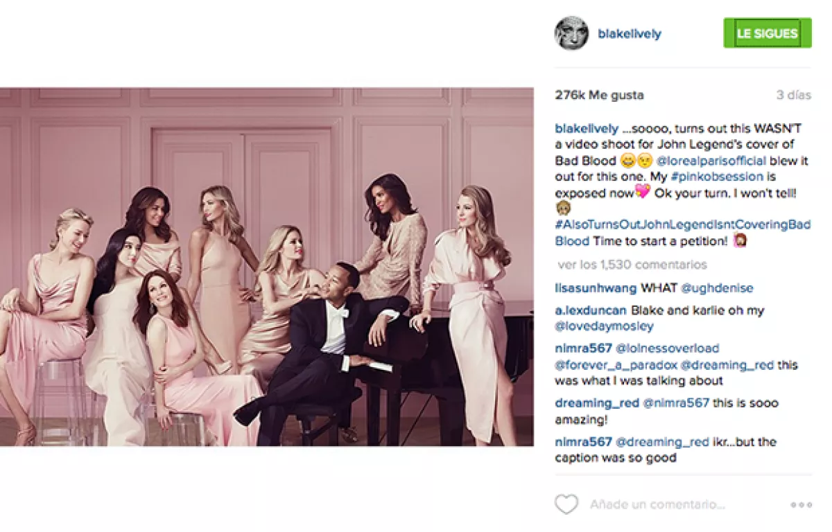 Esta fue la publicación de Blake Lively que puso a más de uno a pensar que estaba criticando a Taylor Swift.