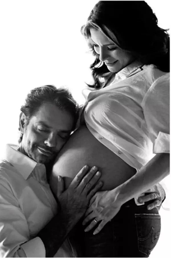 Eugenio compartió entrañables imágenes de la familia.