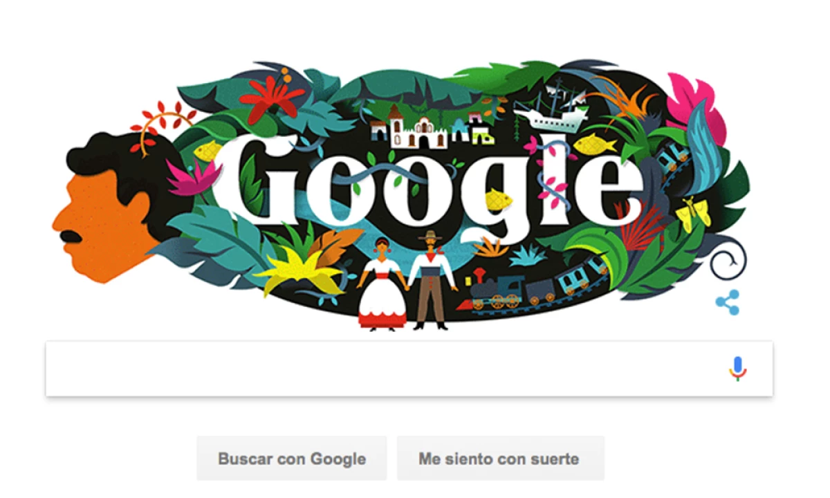 Doodle Gabriel García Márquez