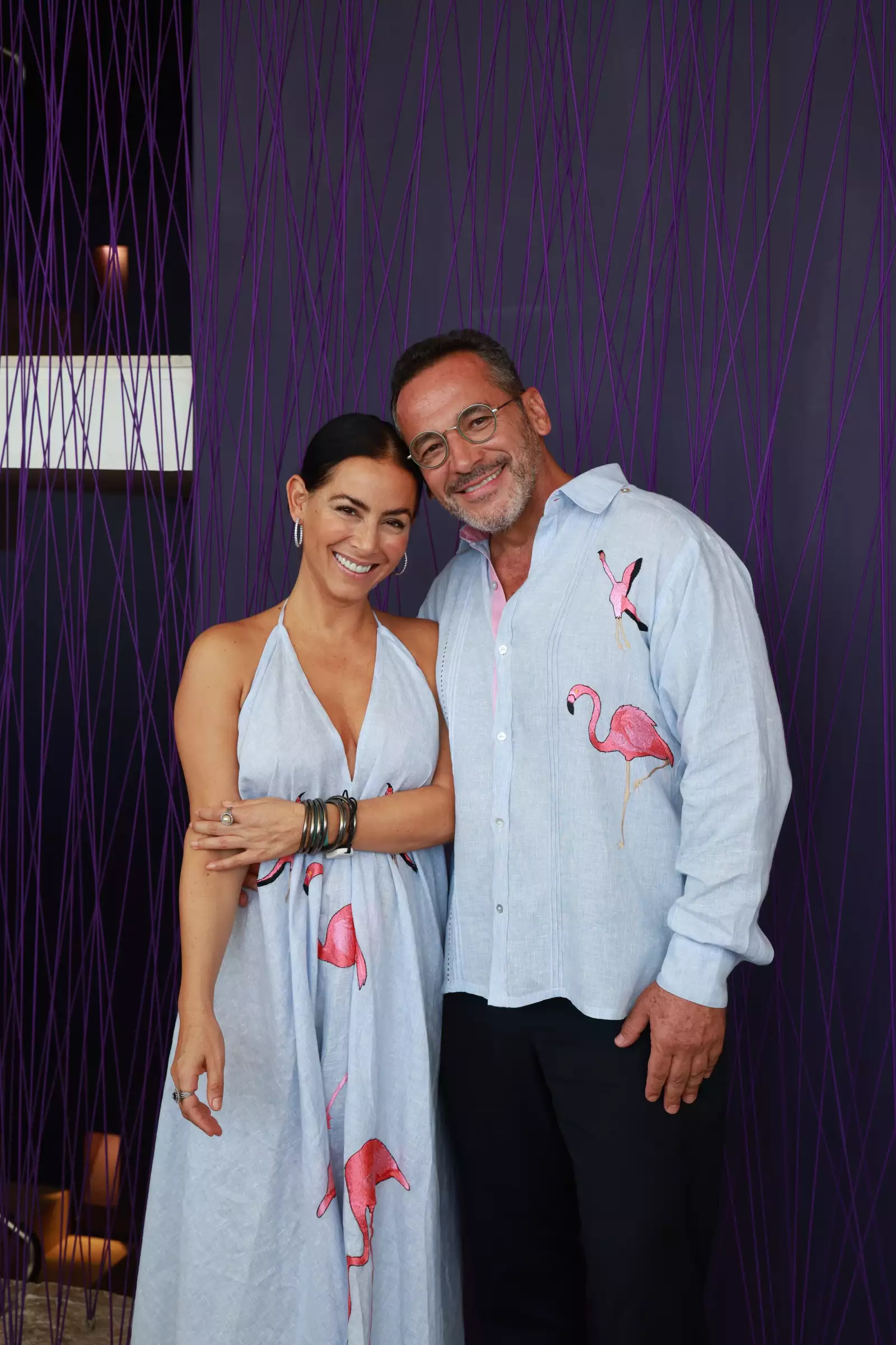 Claudia Lizaldi y Germán Bricio