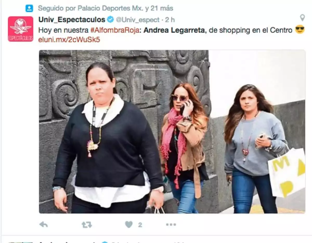 La conductora del programa matutino fue captada en la Ciudad de México acompañada por un par de mujeres que cargaban sus bolsas.