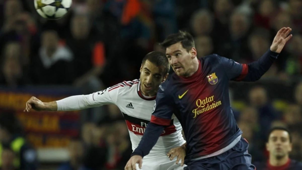 barcelona vs milan- champions, messi