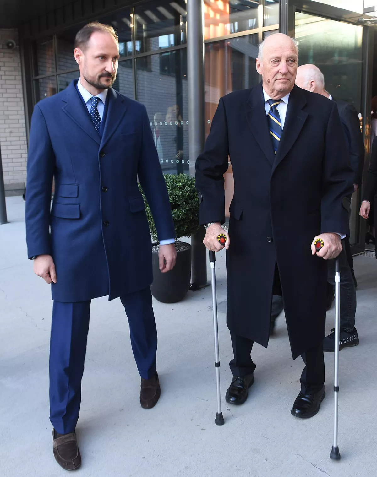 King Harald Of Norway Visits The Emergency Accommodation Center For Ukrainian Refugees