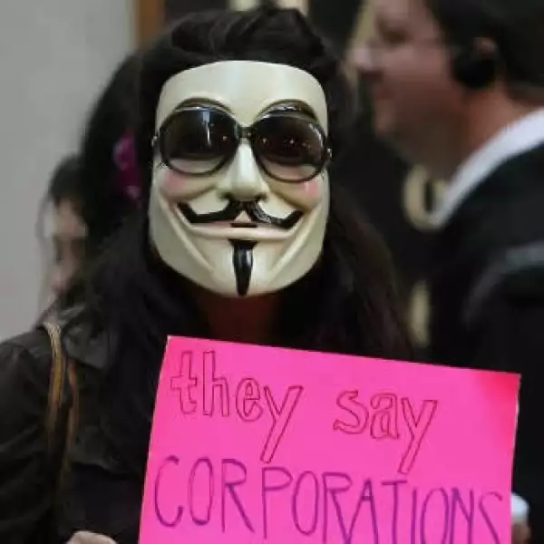 Ocupa Wall Street - máscara