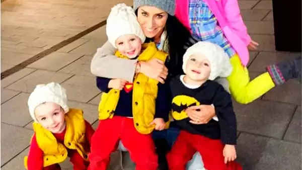 La conductora y sus cuatro hijos contribuyeron a combatir el frío invierno donando cobijas a personas que lo necesitan.