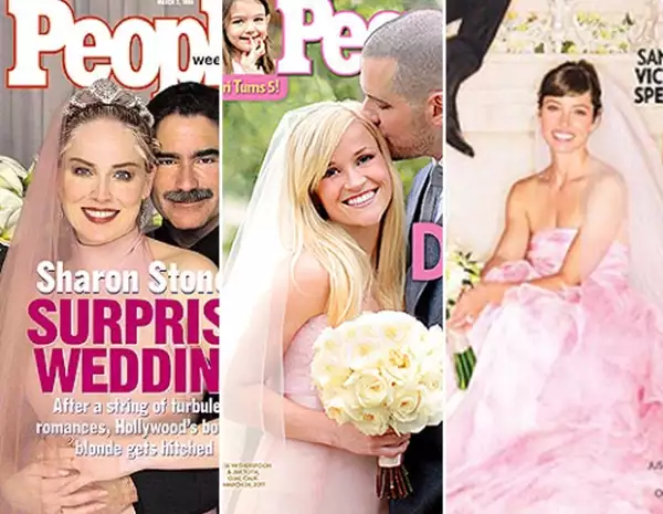 Ya no nos extrañan los vestidos de novia en colores atrevidos.