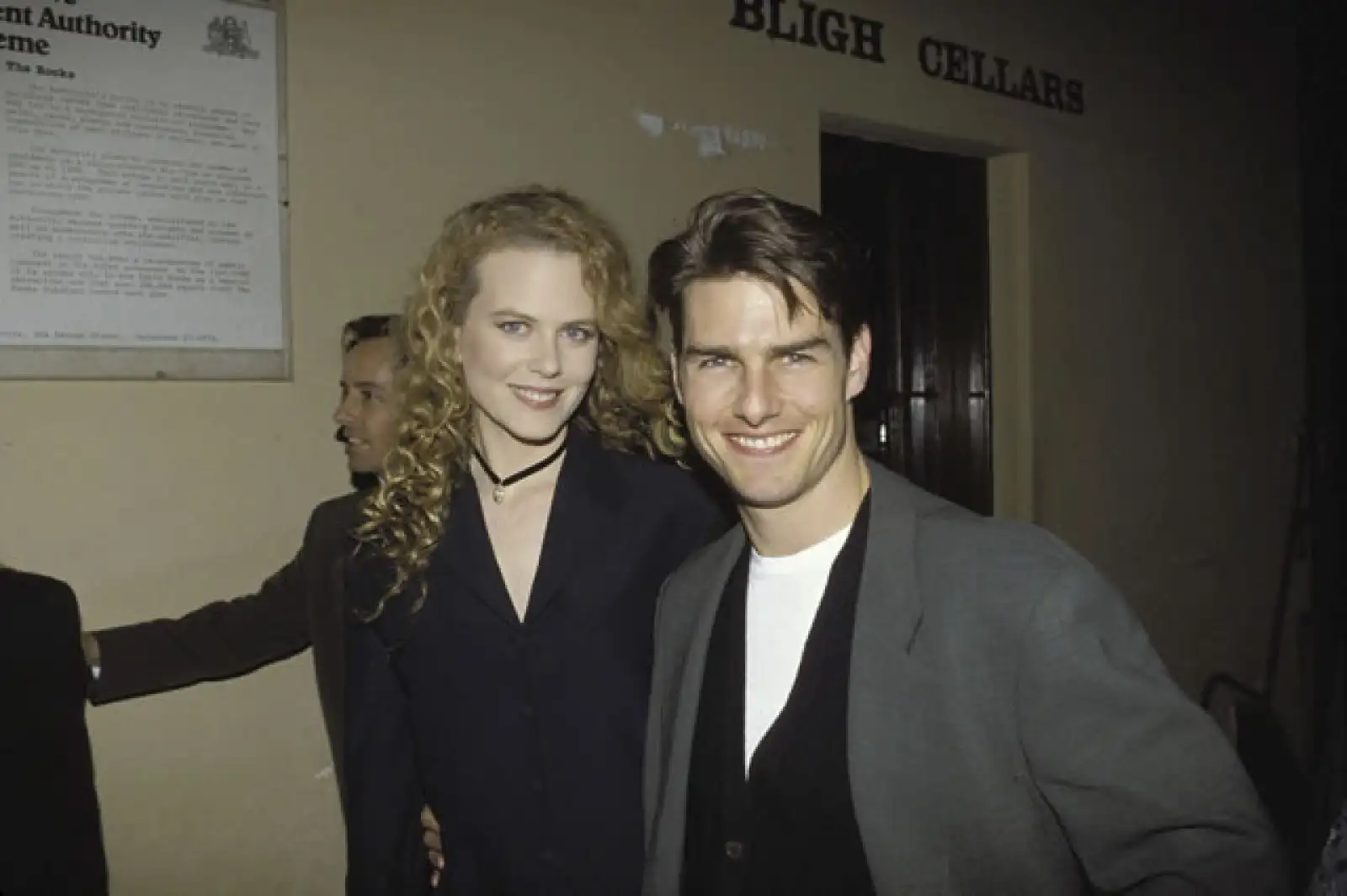 El actor a sus 30 años, durante la conferencia de prensa de la cinta que protagoniza con su ex, Nicole Kidman, Far And Away.