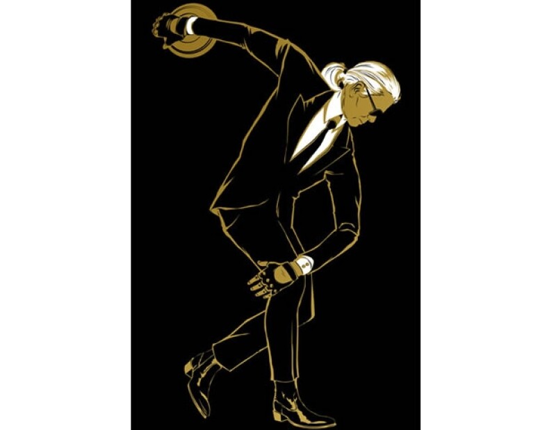 Éste es el diseño de una de las playeras de edición limitada de Karl.