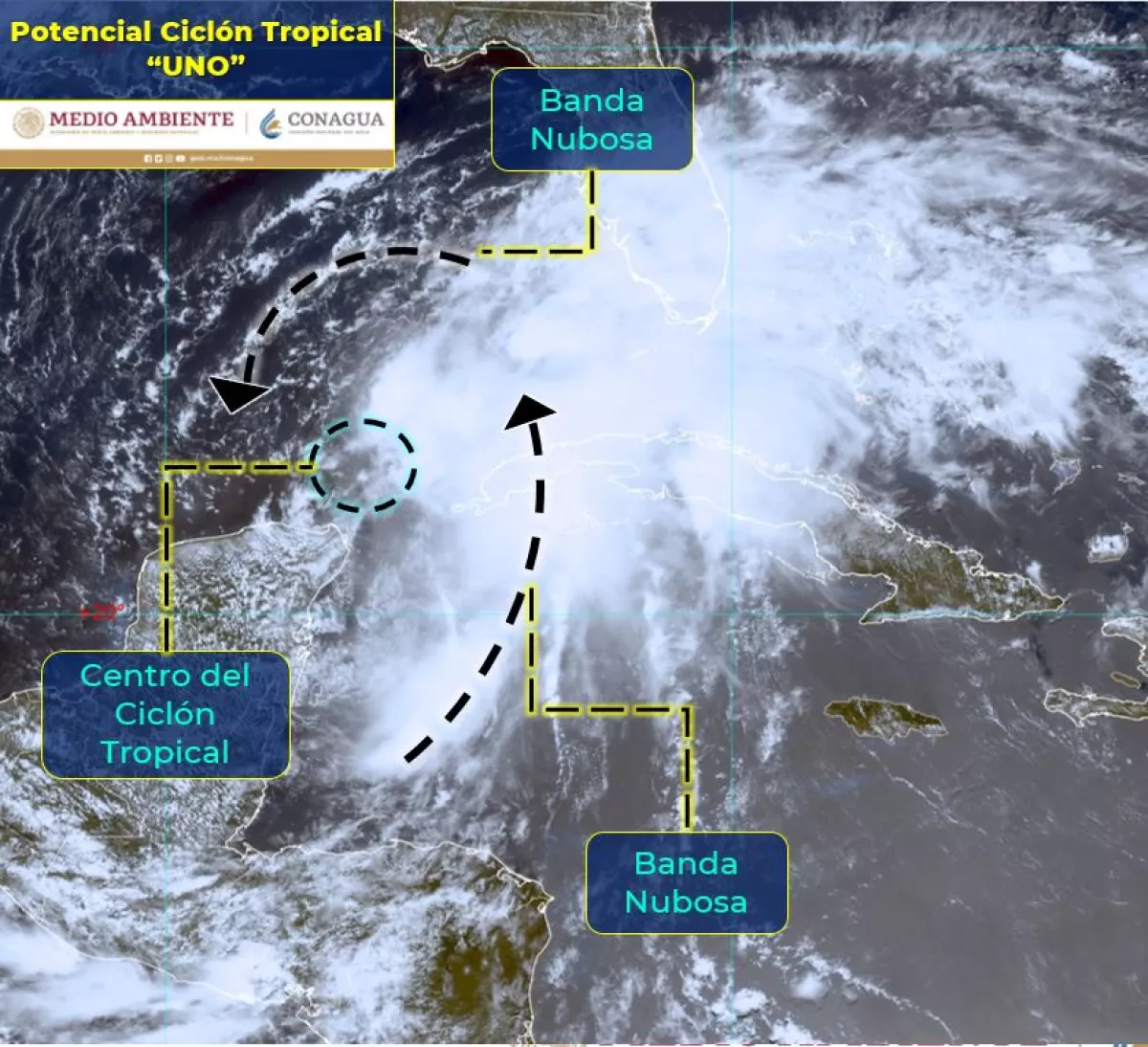 ciclón tropical uno