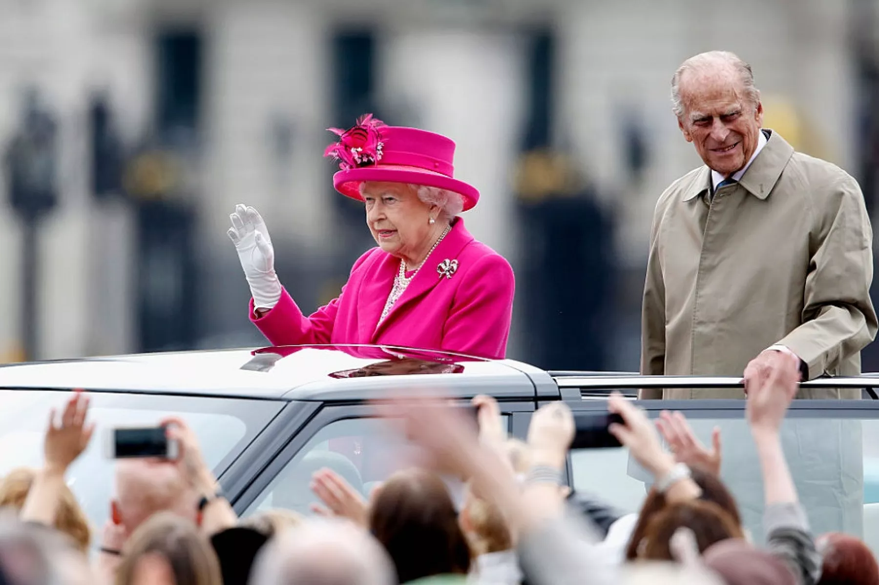 Reina Isabel II y el duque de Edimburgo