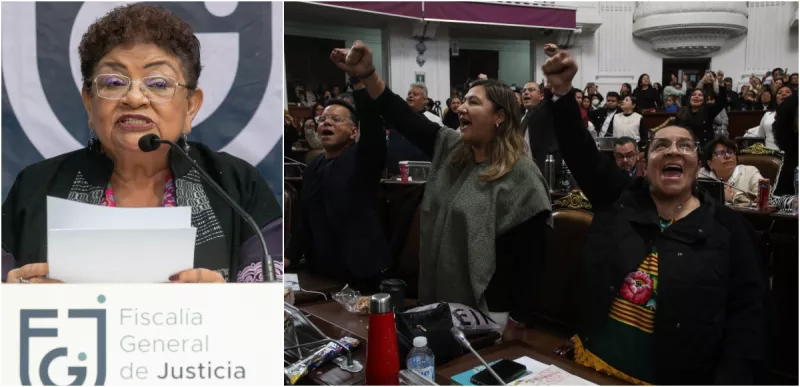 Dicen no a la ratificación de Ernestina Godoy y así celebra la oposición