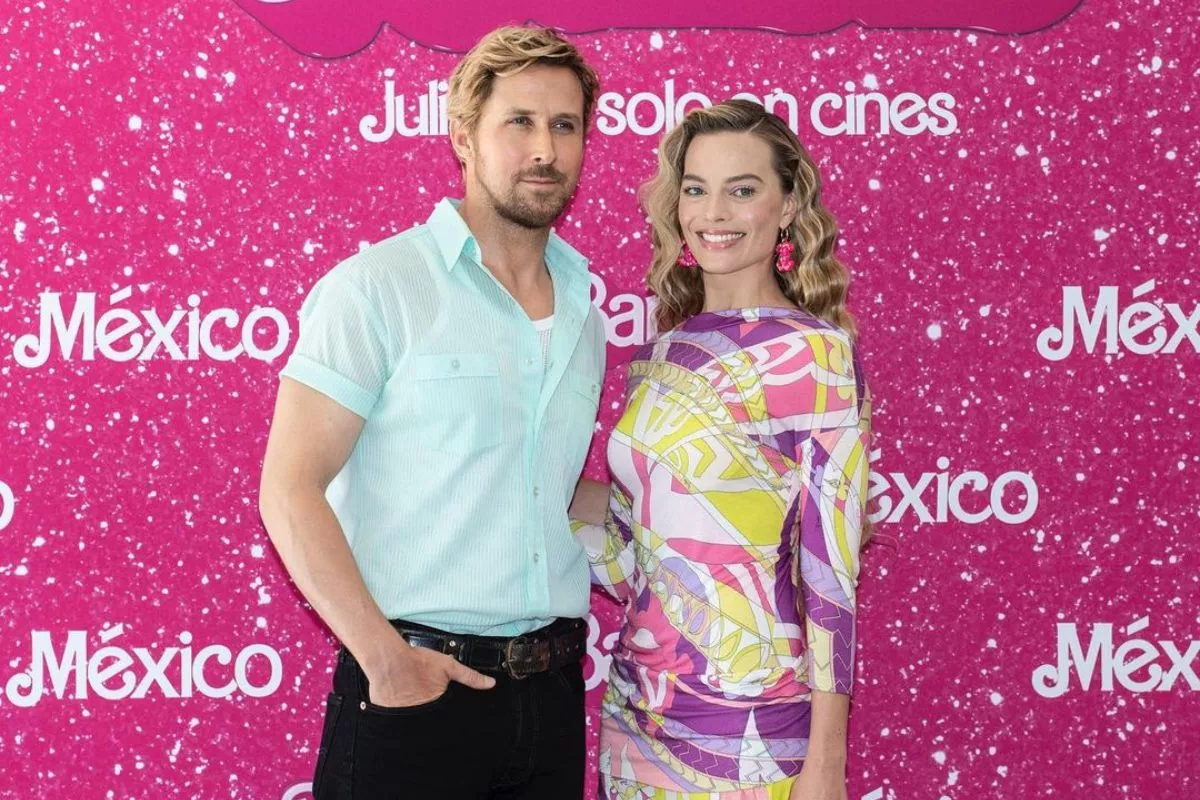 Ryan Gosling y Margot Robbie en la premiere de Barbie 
