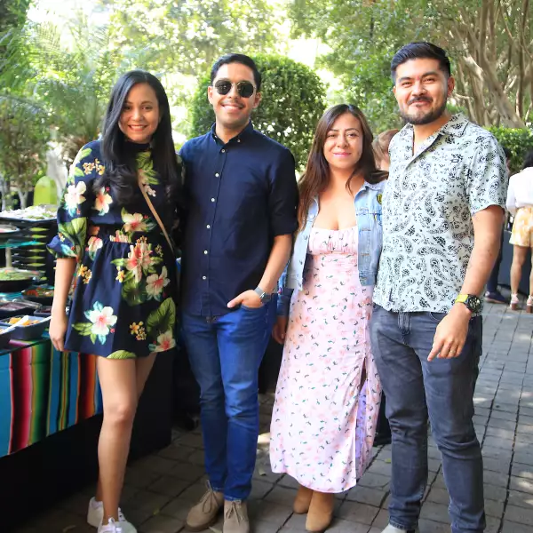 Cely Guerrero, Luis Villaseñor, Viri Ventura y Óscar Blancas 