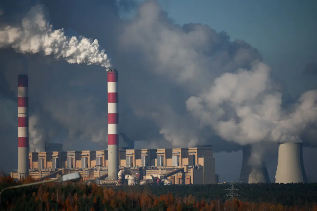 Planta de alimentación moderna que produce calor