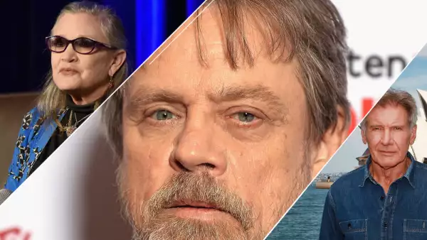 Carrie Fisher, Mark Hamill y Harrison Ford