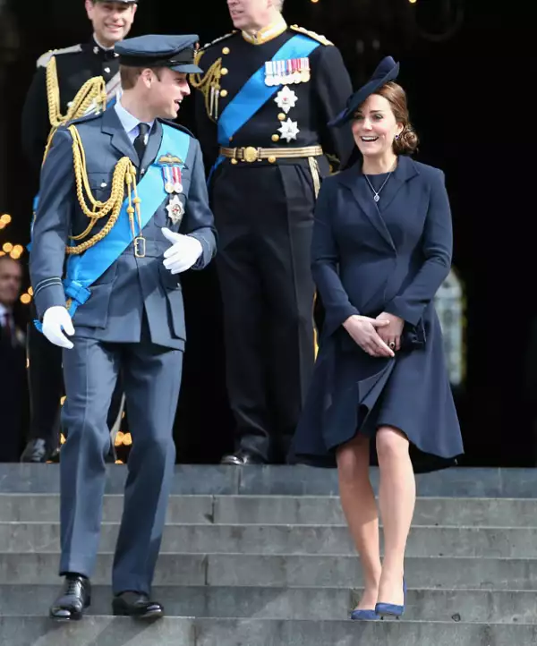 William y Kate llegaron juntos al servicio.