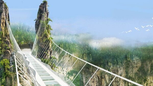 Puente piso cristal Zhangjiajie China