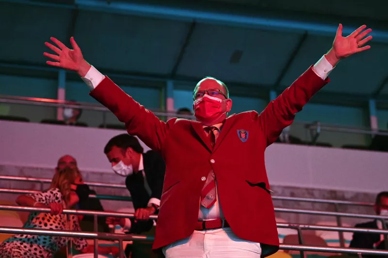 Alberto de Mónaco en apertura de los Juegos Olímpicos Tokio 2020