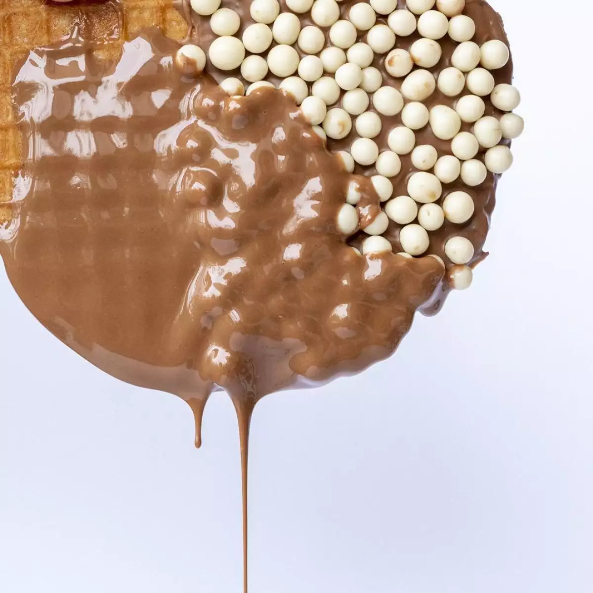 Stroopwaffles con diferentes toppings.