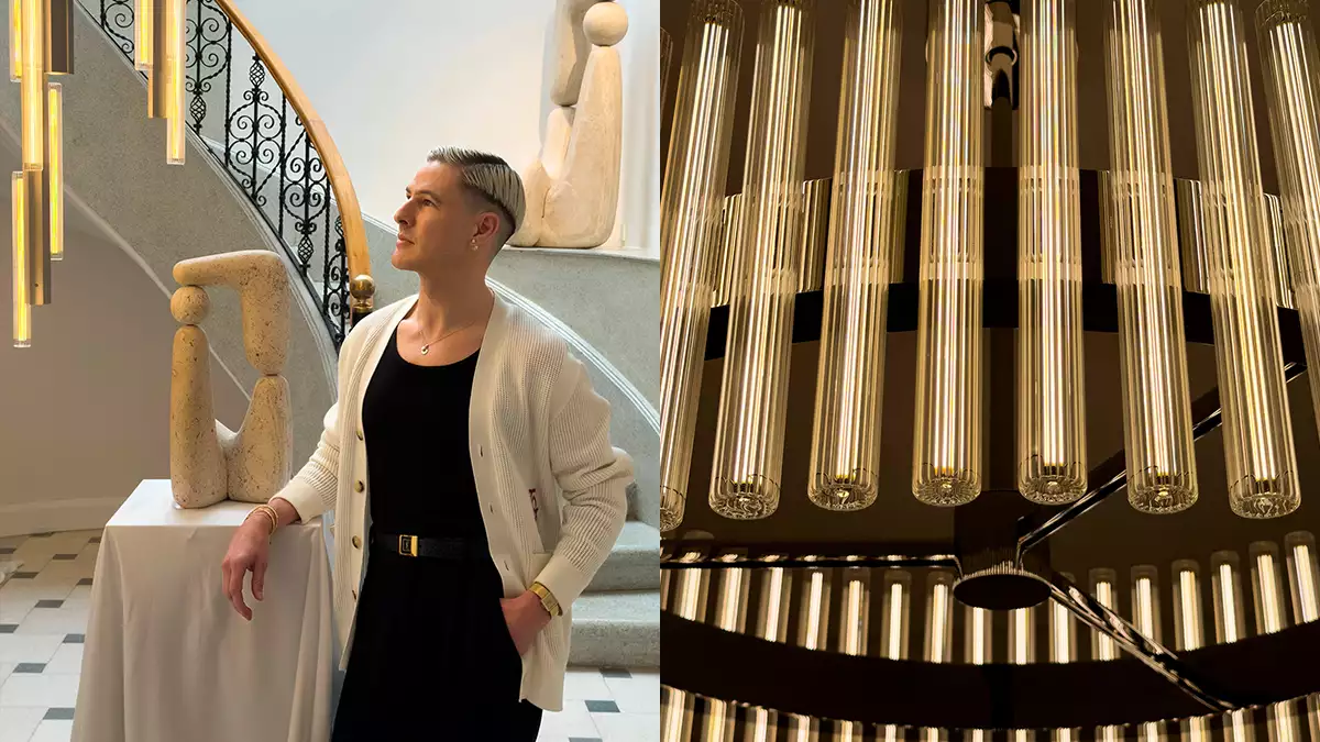 Lee Broom en el showroom de Diez Company