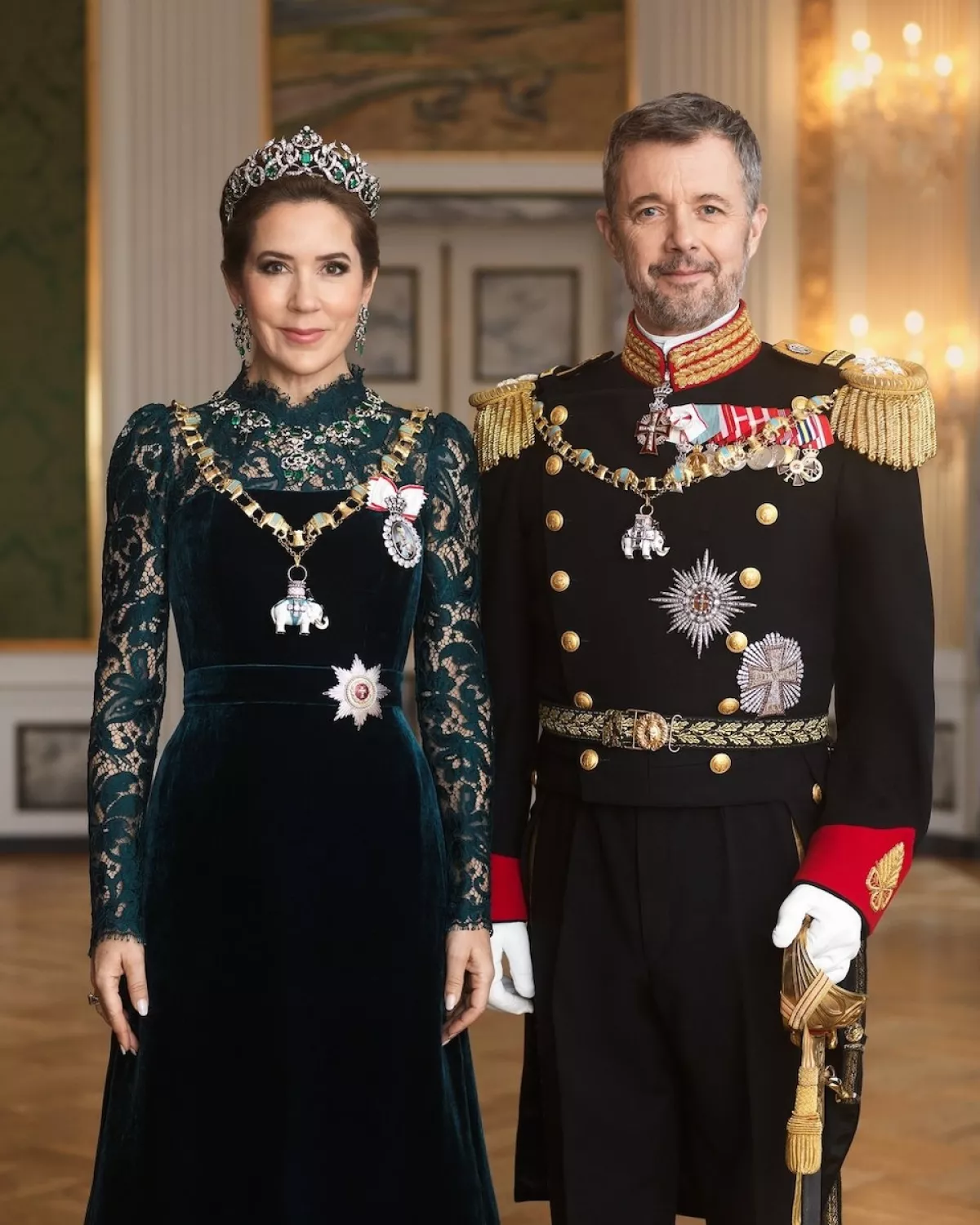 Federico y Mary reyes de Dinamarca