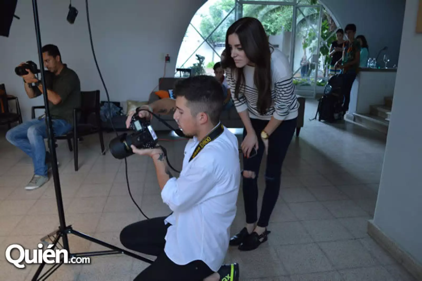 En pleno Shotting Ricardo Ramos con Sofía Lascurain