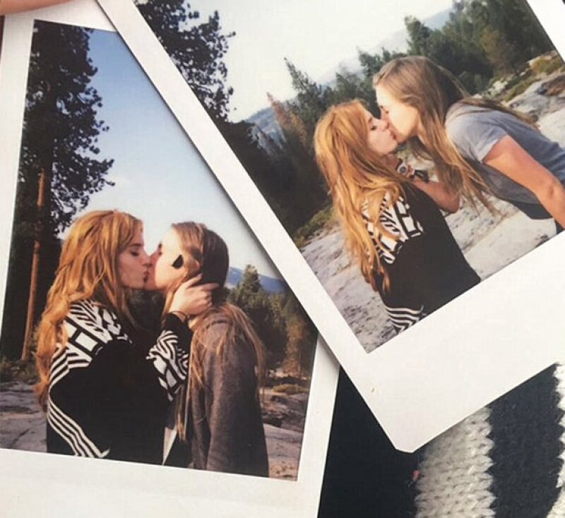 Esta es la foto que Bella Thorne publicó en Snapchat y que originó la pregunta sobre su sexualidad.