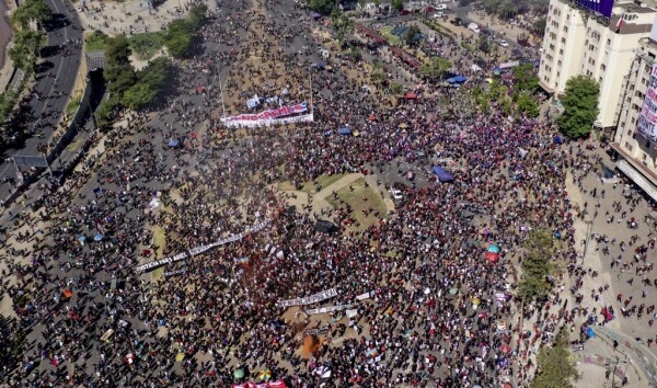 Protestas Plaza Italia Santiago