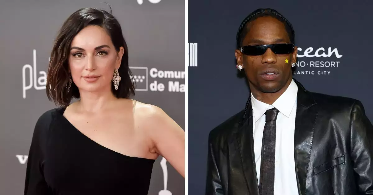 Ana de la Reguera y Travis Scott