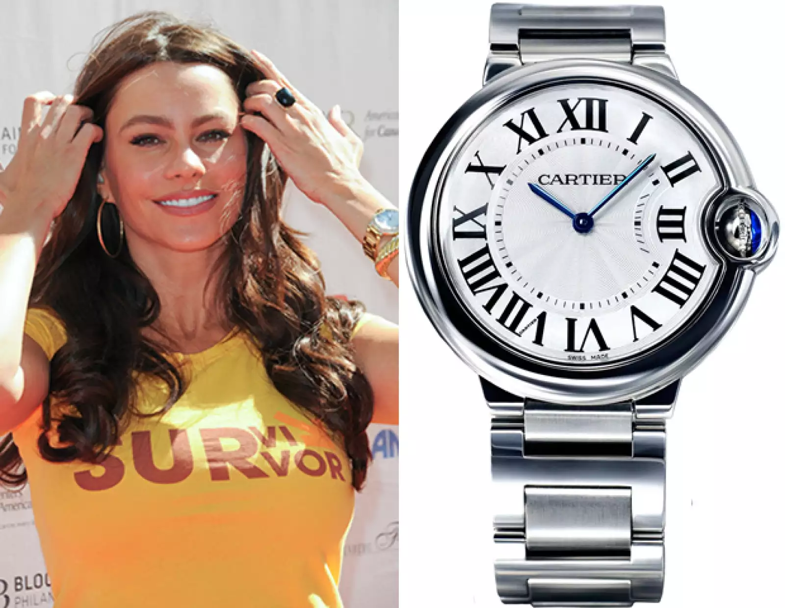 Sofía Vergara apuesta por la nueva pieza de tiempo de Cartier, Ballon Bleu.