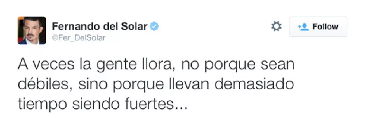 El conductor lo dijo todo en un tuit.
