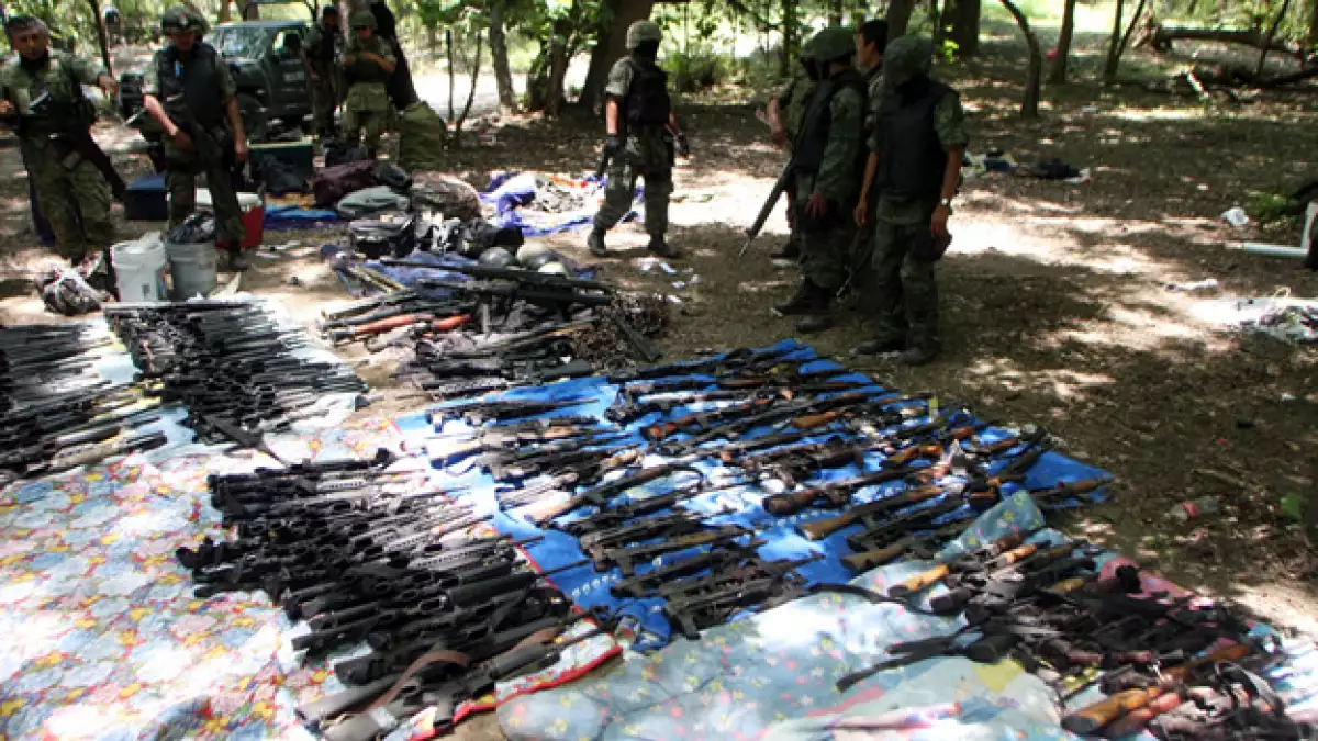 narco campamento en Nuevo León