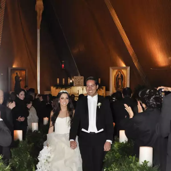 Los novios Samuel y María Fernanda